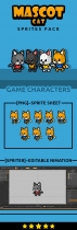Alternative view of Mascot Cat Game Sprites